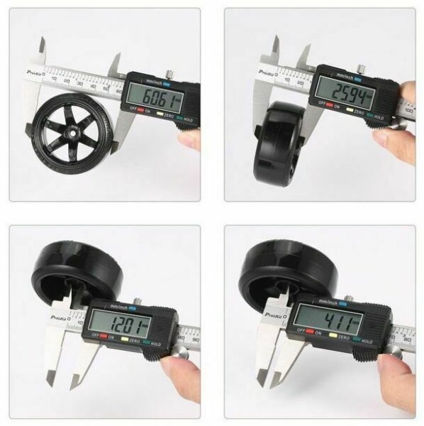 DRIFT KOMPLETT REIFEN (4 STK.) FÜR 1:10 ONROAD GUN METALL 6mm OFFSET # 733112693129