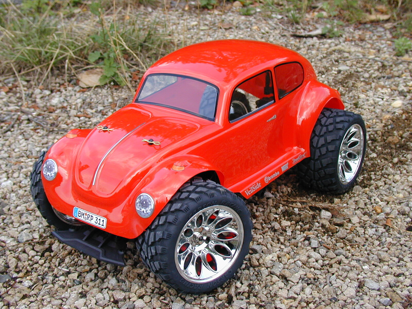 Mxfans RC Karosserie-Clips, 155 Mm, Rot – Aus Stahldraht & Aluminium, 2 Stück Mit Schrauben – Für 1/10 Modellautos