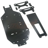 YEAH RACING CARBON CHASSIS KIT FÜR TAMIYA TA-02 / SW MODELLE # TA02-S01