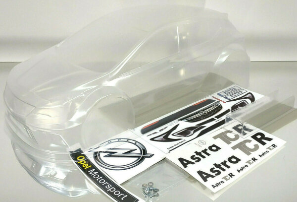 OPEL ASTRA TCR KAROSSERIE BAUSATZ 1:10 UNLACKIERT INKL....