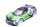 RC CAR KAROSSERIE 1:10 "EXO GT" IN GRÜN SCHWARZ FÜR TAMIYA TT01/TT02 & CARTEN 190mm BREITE # JLR02