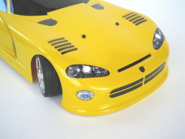DODGE VIPER GTS KAROSSERIE 1:10 200MM UNLACKIERT INKL. DECALBOGEN # 10220