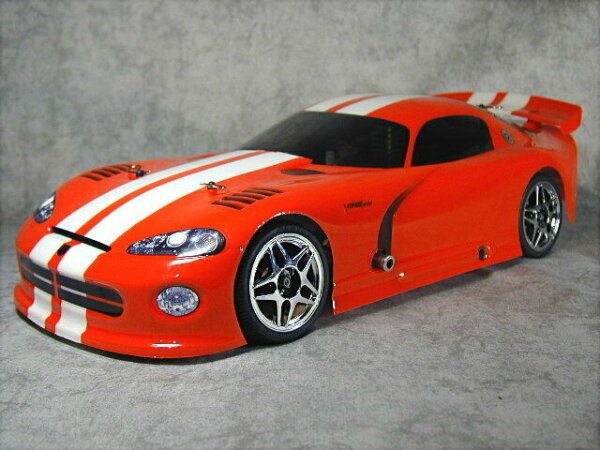 DODGE VIPER GTS KAROSSERIE 1:10 200MM UNLACKIERT INKL. DECALBOGEN # 10220