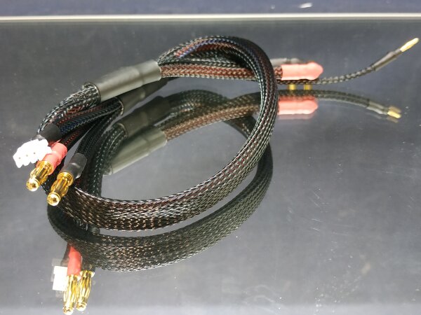 2S LIPO AKKU LADEKABEL 4MM/5MM STUFEN GOLDSTECKER XH...