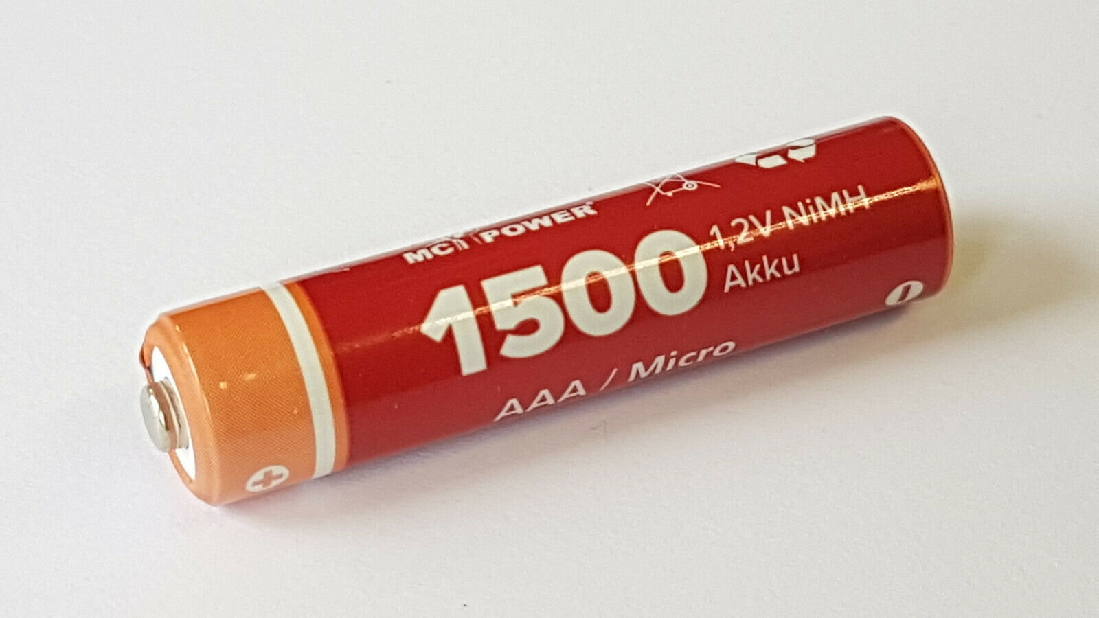 4x Mc Power Akku AAA Micro 1500 mAh NiMH Blister wiederaufladbare Batterie Accu 