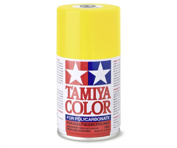 TAMIYA PS - SPRÜHFARBE FÜR RC CAR KAROSSERIEN 100ml - FARBE WÄHLBAR - PS-6 Gelb