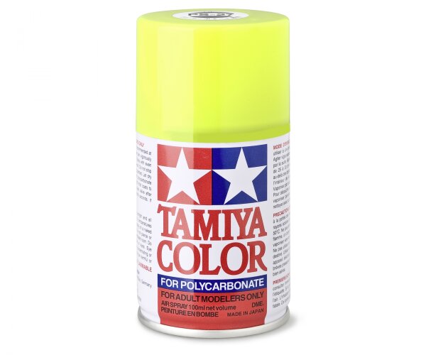 TAMIYA PS - SPRÜHFARBE FÜR RC CAR KAROSSERIEN 100ml - FARBE WÄHLBAR - PS-27 Neon Gelb