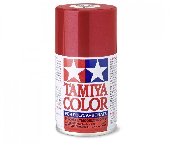 TAMIYA PS - SPRÜHFARBE FÜR RC CAR KAROSSERIEN 100ml - FARBE WÄHLBAR - PS-15 Rot Metallic