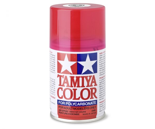 TAMIYA PS - SPRÜHFARBE FÜR RC CAR KAROSSERIEN 100ml - FARBE WÄHLBAR - PS-37 Transluscent Rot