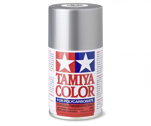 TAMIYA PS - SPRÜHFARBE FÜR RC CAR KAROSSERIEN 100ml - FARBE WÄHLBAR - PS-48 Alu Silber (Chrom)