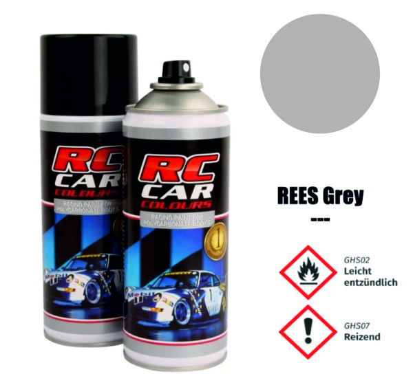 RC CAR COLOURS SPRAYFARBE 150ml SPRÜHDOSE - FARBE AUSWÄHLEN : RCC952 - REES GRAU