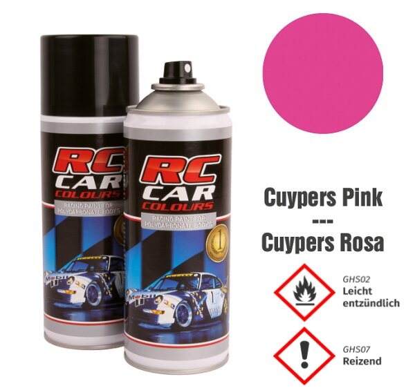 RC CAR COLOURS SPRAYFARBE 150ml SPRÜHDOSE - FARBE AUSWÄHLEN : RCC1009 - NEON PINK