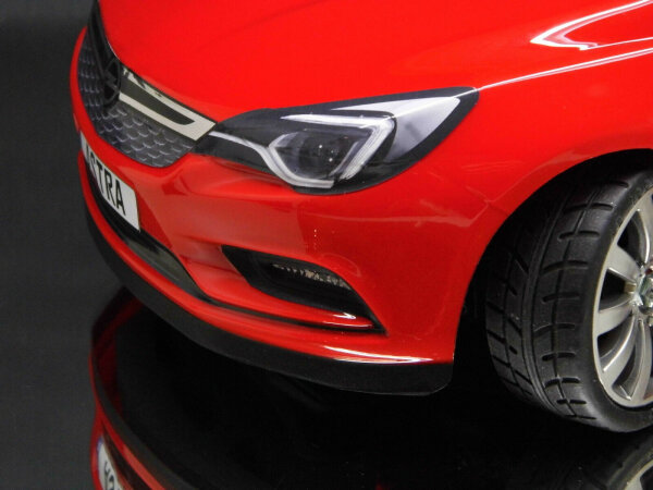 R/C KAROSSERIE OPEL ASTRA K 1:10 UNLACKIERT INKL. AUFKLEBERSATZ & FENSTERMASKEN
