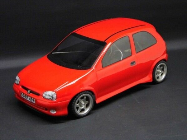 OPEL CORSA B KAROSSERIE-BAUSATZ 1:10 FÜR M-CHASSIS INKL. DECALS # 11130