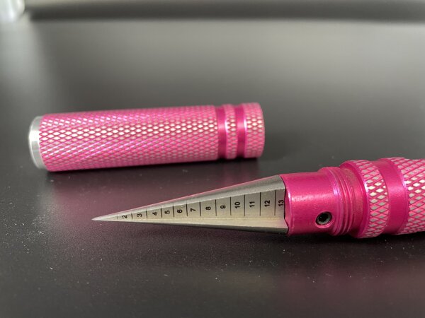 RC CAR KAROSSERIE BOHRER 0-14mm MIT SCHUTZKAPPE ROSA / PINK # DTT51047
