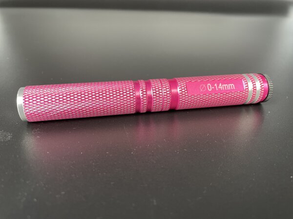 RC CAR KAROSSERIE BOHRER 0-14mm MIT SCHUTZKAPPE ROSA / PINK # DTT51047