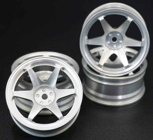 RC TW 1:10 CLASSIC RÄDER "CLASSIC BBS STYLE"  CHROM SILBER 6MM OFFSET # 20361 