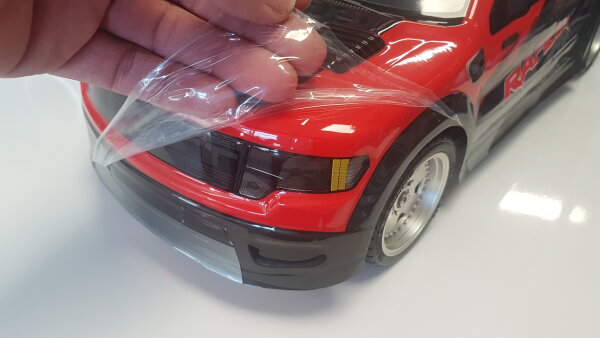 R/C PICKUP TRUCK KAROSSERIE "F-150" IN ROT - MAßSTAB 1:10 - 190MM BREITE