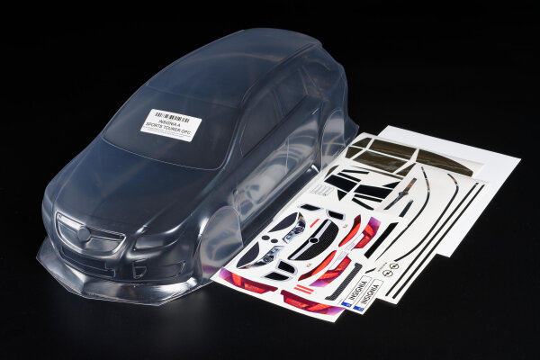 KAROSSERIE BAUSATZ OPEL INSIGNIA A SPORTS TOURER OPC 1:10 UNLACKIERT MIT DECALS