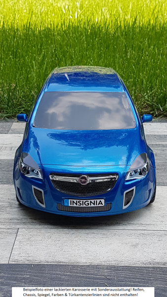 KAROSSERIE BAUSATZ OPEL INSIGNIA A SPORTS TOURER OPC 1:10 UNLACKIERT MIT DECALS