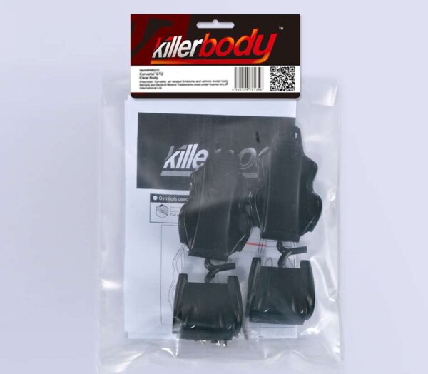 KILLERBODY RACING SEAT/SCHALENSITZE SET FÜR 1/10 RC CAR KAROSSERIEN # KB48051
