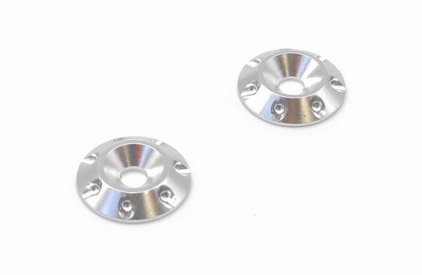 ALUMINIUM HECKFLÜGEL BEFESTIGUNG FÜR 1/10 RC CARS & KAROSSERIEN SILBER