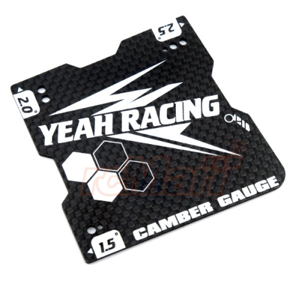 YEAH RACING CARBON STURZLEHRE QUICK CAMBER GAUGE 1/8 &amp; 1/10 RC CARS # YT-0176