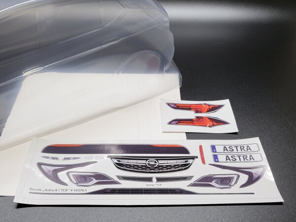 AUFKLEBERBOGEN & FENSTERMASKEN ZU OPEL ASTRA K KAROSSERIE (# 10370)