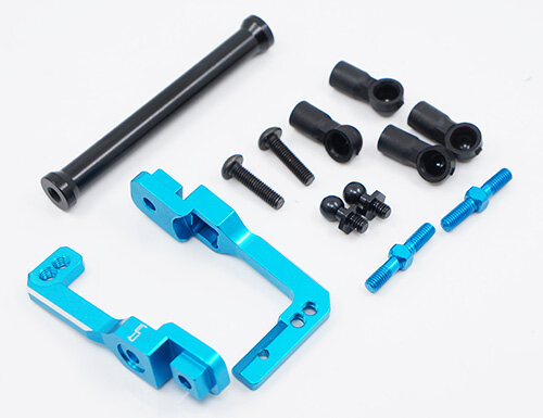 Yeah Racing - Supporto anteriore in alluminio con ventola blu per