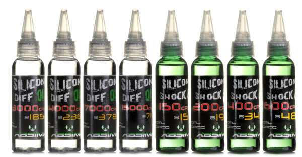 ABSIMA RC CAR PREMIUM SILIKON ÖL DÄMPFERÖL 60ml VISKOSITÄT WÄHLBAR # 800CPS