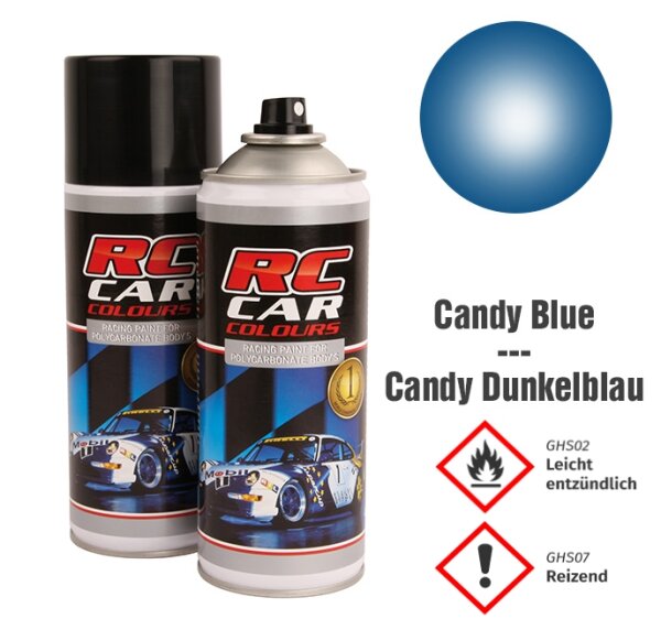 RC CAR COLOURS SPRAYFARBE 150ml SPRÜHDOSE - FARBE AUSWÄHLEN : RCC1021 - CANDY DUNKELBLAU