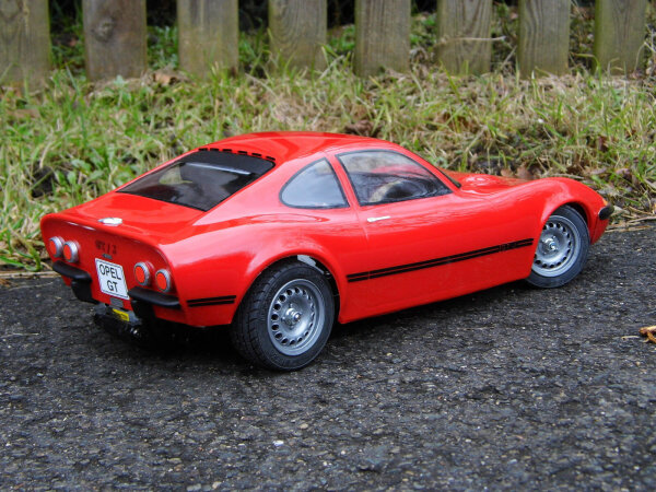 *** B-WARE *** OPEL GT - POLYCARBONAT KAROSSERIEBAUSATZ 1:10 FÜR M-CHASSIS # 11140B