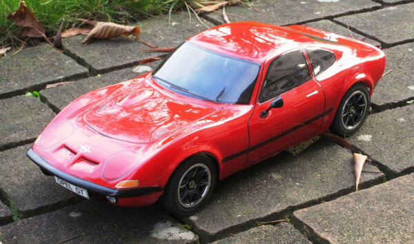 *** B-WARE *** OPEL GT - POLYCARBONAT KAROSSERIEBAUSATZ 1:10 FÜR M-CHASSIS # 11140B