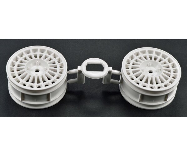 TAMIYA 1:10 LANCIA DELTA HF RALLYE SPEICHEN FELGEN 26MM "WEISS" 2 STCK # 300445250