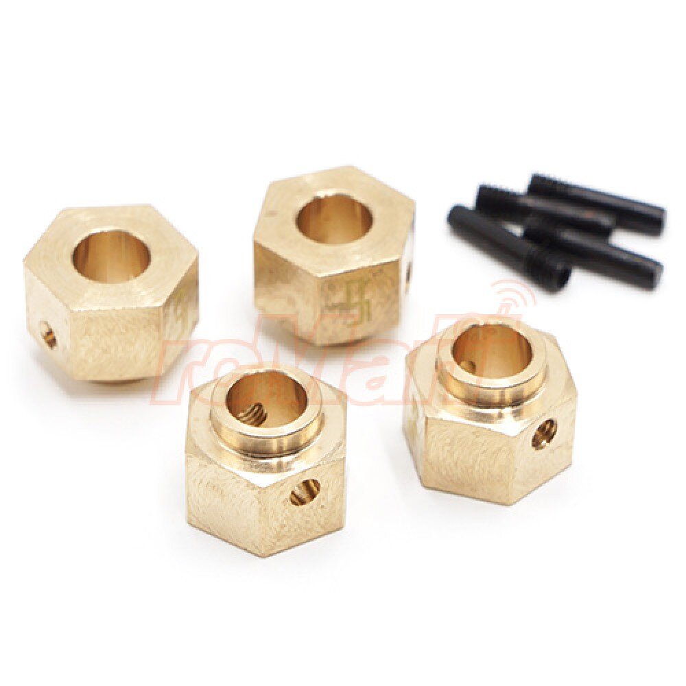 Yeah Racing AXRX-009 Adattatori Esagonali In Ottone 8mm (4 Pezzi) Per Axial RBX10 Ryft