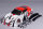 RC CAR KAROSSERIE 1:10 "TIGER" HONDA GT IN WEISS ORANGE FÜR TAMIYA TT01 TT02 # JLR108