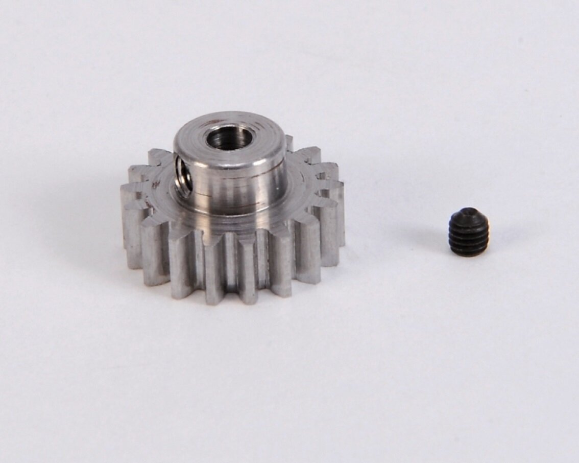 CARSON STAHL MOTORRITZEL 18 ZÄHNE MODUL 0,8 FÜR DT-02 DT-03 U.Ä. # 50 ...