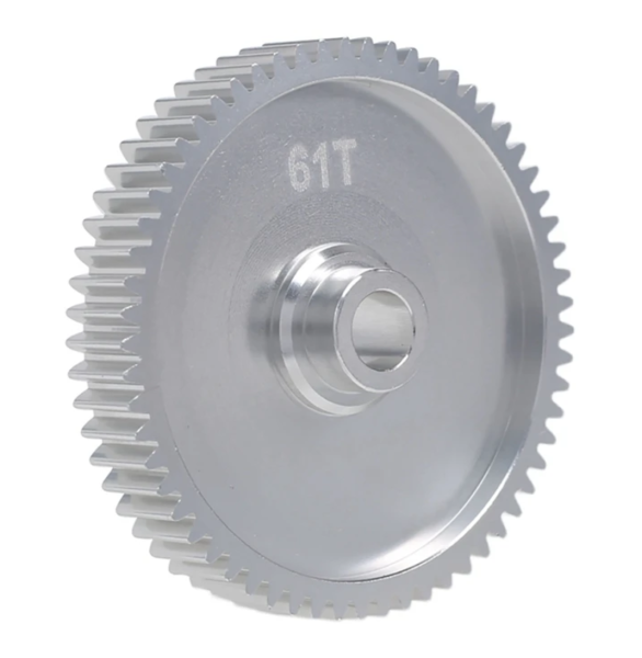 HAUPTZAHNRAD 61 ZÄHNE AUS ALUMINIUM FÜR TAMIYA TT-01 / TT-01E / TT-01D