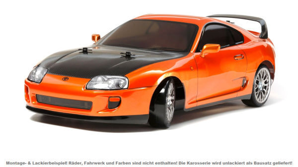TAMIYA R/C KAROSSERIE BAUSATZ "TOYOTA SUPRA JZA80" 1:10, (BULK) # 300051291B