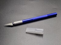 SKALPELL BASTELMESSER AUS ALUMINIUM (BLAU) MIT WECHSELKLINGE