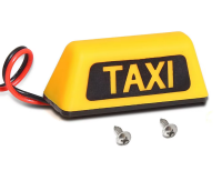 BELEUCHTETES LED TAXI SCHILD FÜR 1:10 MODELLE