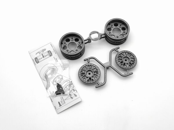 TAMIYA BBS MESH TOURENWAGEN FELGEN 2-TEILIG 1:10 SILBER...