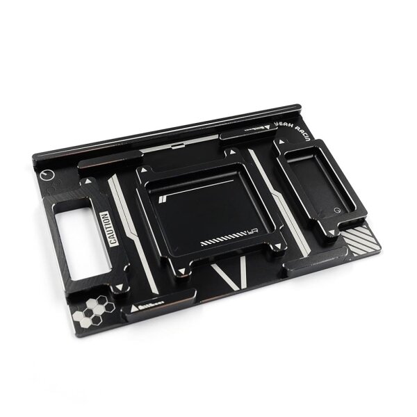 YEAH RACING ALUMINIUM RC CAR SETUP SYSTEM STÄNDER 1/10 TOURENWAGEN # YT-0242BK