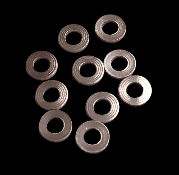 ALUMINIUM SPACER UNTERLEGSCHEIBEN M3 GUN METAL GRAU - 2,0...