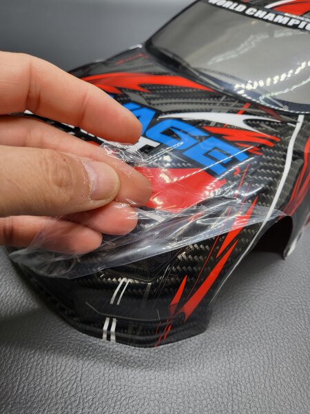 R/C CAR KAROSSERIE 1:10 NISSAN SKYLINE R35 "SAVAGE" 190MM FÜR TT-01 / TT02 ETC.