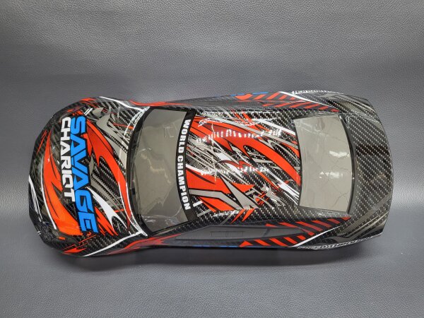 *** B-Ware *** R/C CAR KAROSSERIE 1:10 NISSAN SKYLINE R35 "SAVAGE" 190MM