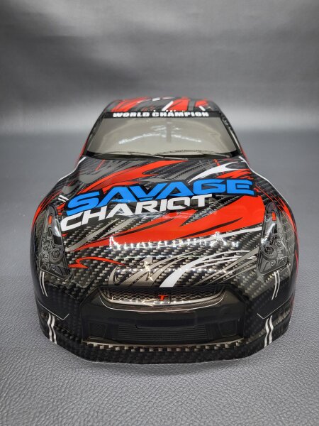 *** B-Ware *** R/C CAR KAROSSERIE 1:10 NISSAN SKYLINE R35 "SAVAGE" 190MM B-Ware mit Mängeln