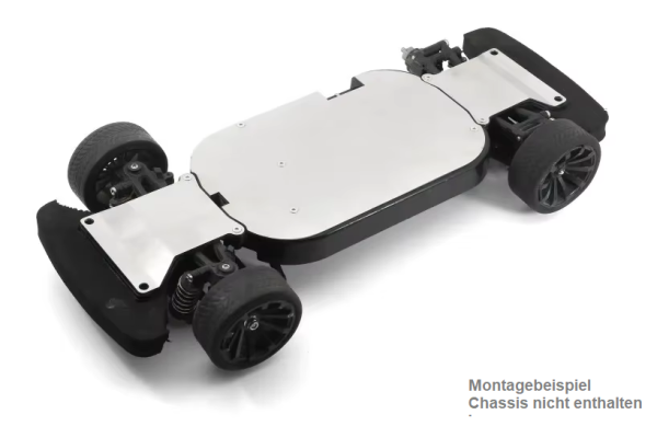 EDELSTAHL CHASSIS / RAMMER SKID PLATE SET FÜR TAMIYA...