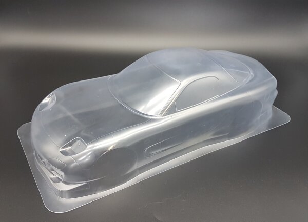 TAMIYA R/C KAROSSERIE 1:10 MAZDA RX-7 DRIFT UNLACKIERT...