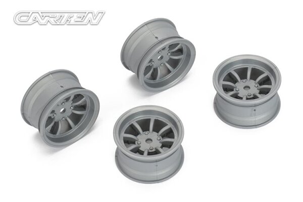 CARTEN 1:10 M CHASSIS FELGEN 8 SPEICHEN 4 STÜCK...
